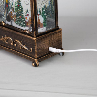 Светодиодная фигура &laquo;Новогодняя деревня&raquo; 14.5 &times; 22 &times; 8 см, пластик, батарейки ААх3 (не в комплекте), USB, свечение тёплое белое