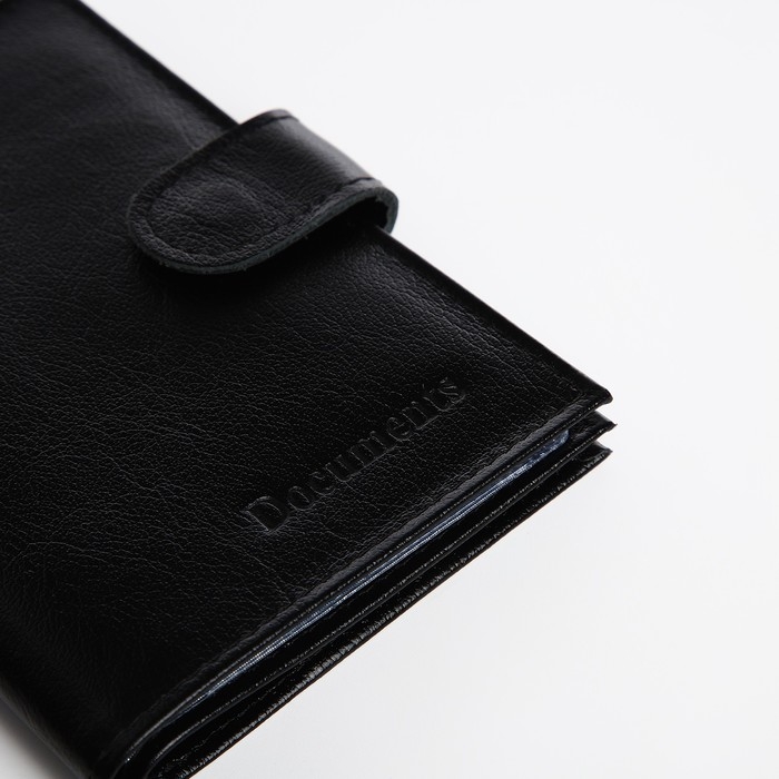 Обложка для автодокументов и паспорта, цвет чёрный Обложка для автодокументов и паспорта, цвет чёрный