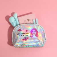 Косметичка-трапеция &laquo;Космические мечты&raquo;, голографический PVC, 20 х 13 см