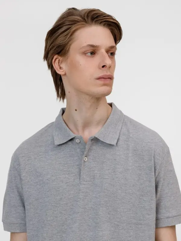 Рубашка поло унисекс Pacific, серый меланж, размер XL