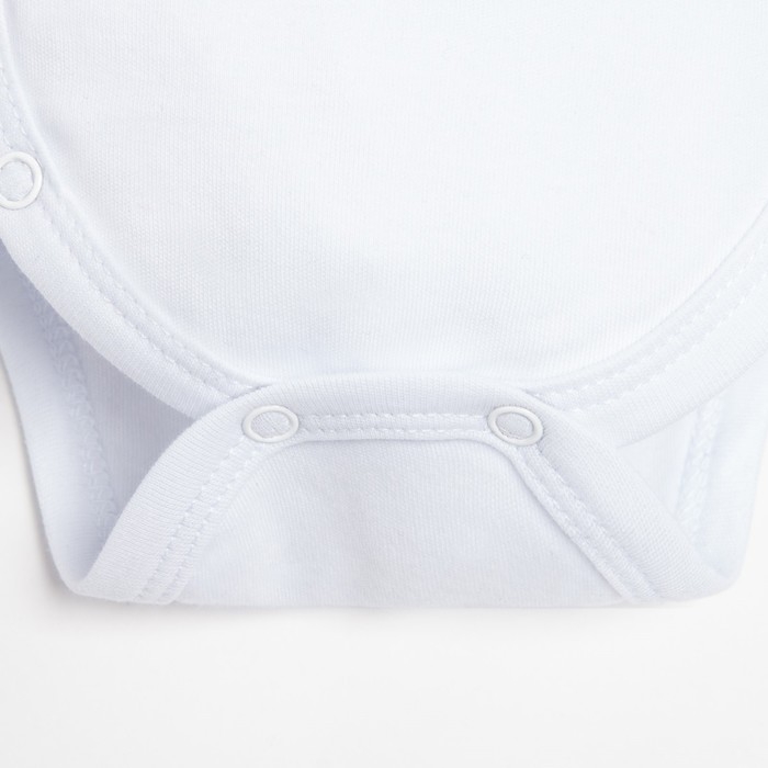 Боди детское с длинным рукавом Крошка Я "Little Boss", рост 86-92 см, цвет белый