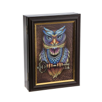 Ключница "Сова" венге 15х21 см