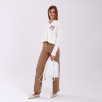 Рюкзак городской из искусственной кожи на молнии, цвет белый Рюкзак городской из искусственной кожи на молнии, цвет белый