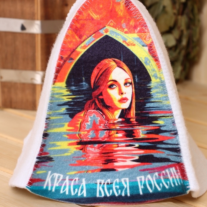 Шапка для бани Шапка для бани "Краса всея России"