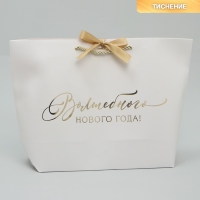 Пакет подарочный новогодний &laquo;Волшебство&raquo;, 30 х 27.5 х 12 см, Новый год