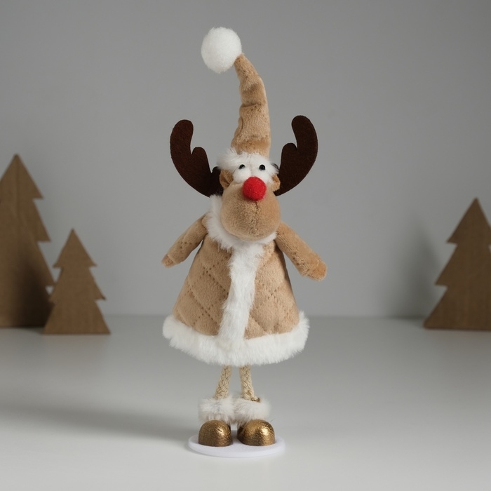 Сувенир текстиль Сувенир текстиль "Олень в бежевой шубке" 6,5х8х20 см