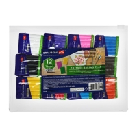 Глина полимерная запекаемая BRAUBERG ART "CLASSIC", 12 цветов x 12, в пакете Глина полимерная запекаемая BRAUBERG ART "CLASSIC", 12 цветов x 12, в пакете