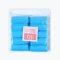 Бигуди с фиксатором, d = 2,5 см, 5,7 см, 10 шт, цвет голубой Бигуди с фиксатором, d = 2,5 см, 5,7 см, 10 шт, цвет голубой