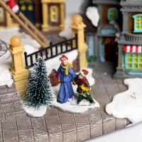 Светодиодная фигура &laquo;Рождественская площадь&raquo; 40 &times; 21 &times; 22 см, полистоун, батарейки ААх3 (не в комплекте), USB, свечение мульти