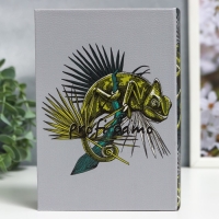 Шкатулка-книга дерево кожзам "Игуана" 18х13х4 см Шкатулка-книга дерево кожзам "Игуана" 18х13х4 см