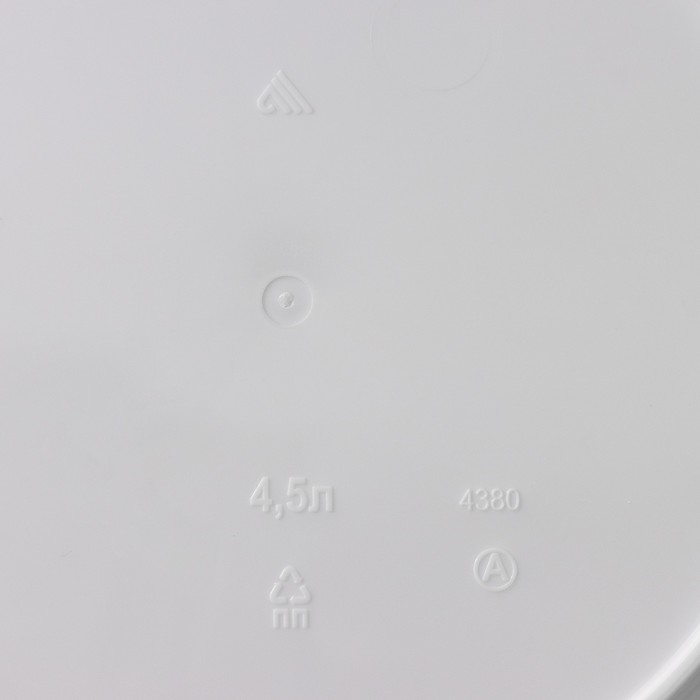 Кашпо для цветов со вставкой &laquo;Линель&raquo;, 4,5 л, d=19 см, h=19 см, пластик, белое