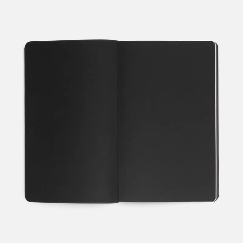 Ежедневник Trait, недатированный, черный с зеленым