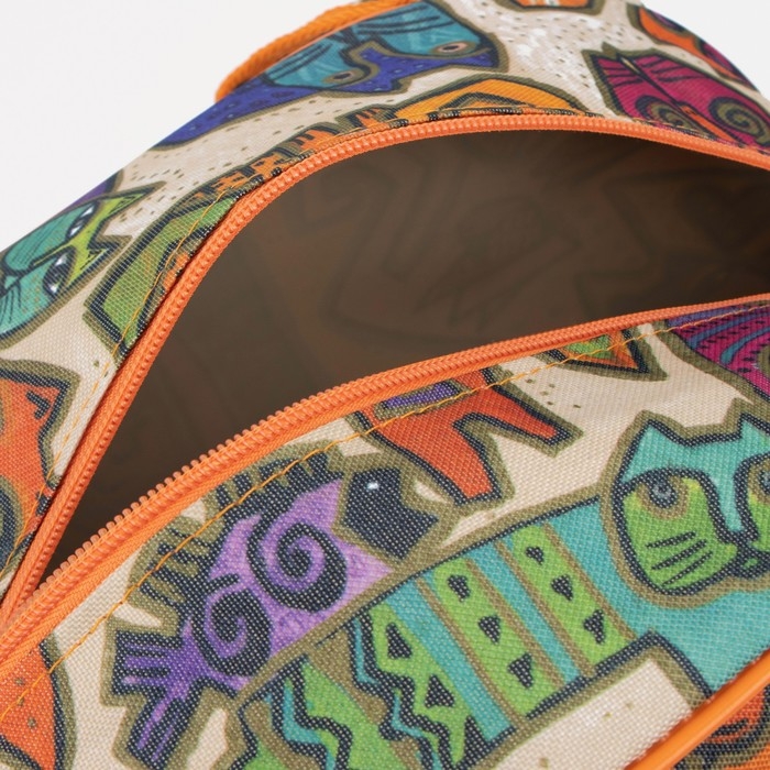 Сумка дорожная женская на молнии, цвет оранжевый/разноцветный Сумка дорожная женская на молнии, цвет оранжевый/разноцветный