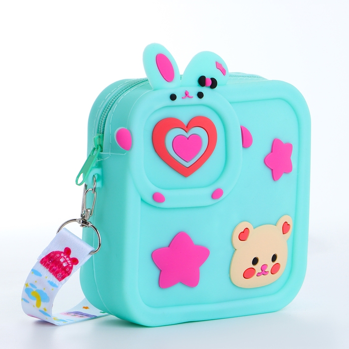 Сумка детская на молнии &laquo;Выбражулька&raquo;, цвет бирюзовый