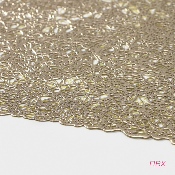 Салфетки сервировочные на стол Доляна &laquo;Соломка&raquo;, 30&times;45 см, 4 шт, золотые