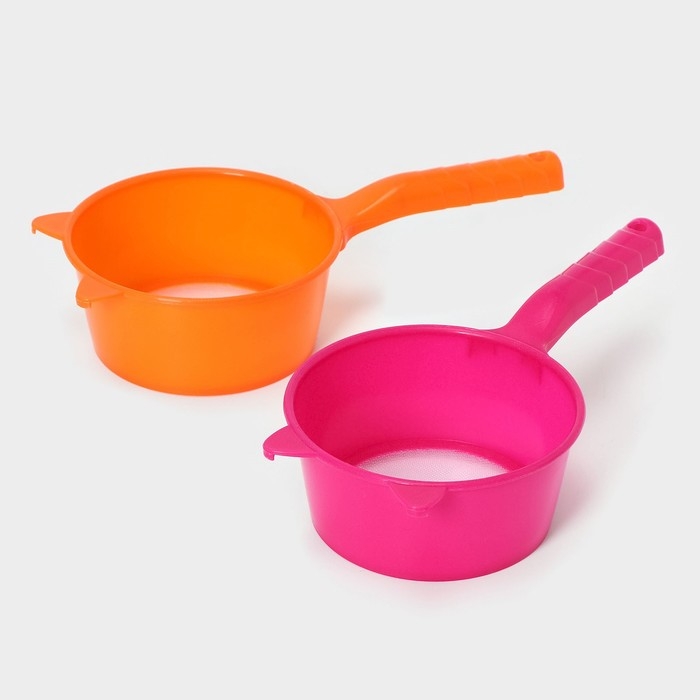 Сито для просеивания с ручкой &laquo;Ушки&raquo;, d=12 см, цвет МИКС