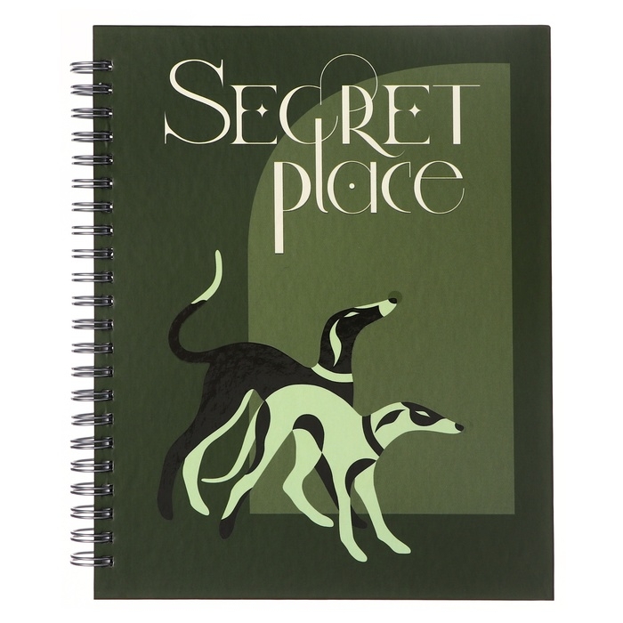 Тетрадь 96 листов в клетку на гребне Secret place, твёрдая обложка, матовая ламинация, выборочный лак, МИКС Тетрадь 96 листов в клетку на гребне Secret place, твёрдая обложка, матовая ламинация, выборочный лак, МИКС