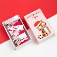 Набор новогодних носков Крошка Я &laquo;Тигруля&raquo;, 4 пары, 6-8 см