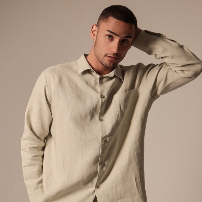 Костюм мужской домашний (рубашка с длинным рукавом и брюки) SL HOME р. S, светло-зеленый Костюм мужской домашний (рубашка с длинным рукавом и брюки) SL HOME р. S, светло-зеленый