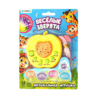 Ночник музыкальный &laquo;Весёлые зверята&raquo;, игрушка-проектор, цвет жёлтый