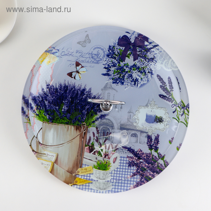 Этажёрка - фруктовница круглая Доляна «Лаванда», 2 яруса, d=25/20 см, стекло, цвет сиреневый Этажёрка - фруктовница круглая Доляна «Лаванда», 2 яруса, d=25/20 см, стекло, цвет сиреневый