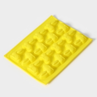 Форма для шоколада Доляна «Пасхальный кролик», силикон, 30×23 см, 16 ячеек, цвет МИКС Форма для шоколада Доляна «Пасхальный кролик», силикон, 30×23 см, 16 ячеек, цвет МИКС