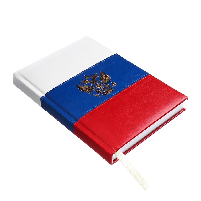 Ежедневник датированный 2025 года, deVENTE. Flag, A5 168 листов, твердая обложка кожзам с поролоном, тиснение фольгой, перфорация, ляссе, блок 70 г/м2