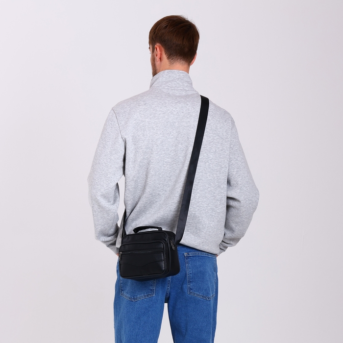 Сумка мужская, цвет чёрный Сумка мужская, цвет чёрный