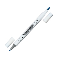 Набор маркеров 12 цветов двусторонние, кистеобр/пулевидн наконечники в пластиковом тубусе Набор маркеров 12 цветов двусторонние, кистеобр/пулевидн наконечники в пластиковом тубусе