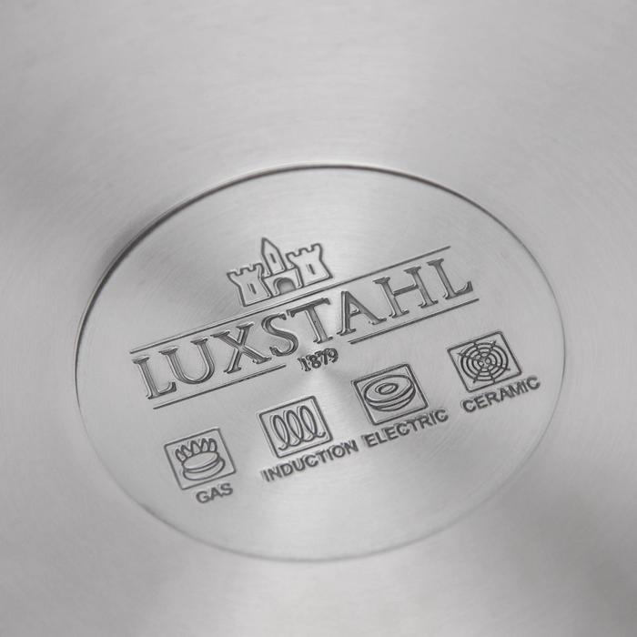 Сковорода из нержавеющей стали, d=28 см, h=4 см, капсульное дно, антипригарное покрытие, индукция Сковорода из нержавеющей стали, d=28 см, h=4 см, капсульное дно, антипригарное покрытие, индукция