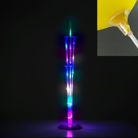 Подставка для воздушных шаров, 7 палочек и держателей, световая подставка, 70 см Подставка для воздушных шаров, 7 палочек и держателей, световая подставка, 70 см