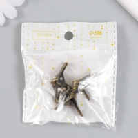 Уголок (ножка) для шкатулки металл "Рептилия" (набор 4 шт) 1,5х2х1,5 см