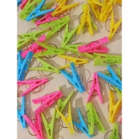 Прищепки бельевые Доляна, 50 шт, цвет МИКС