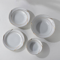 Сервиз столовый фарфоровый &laquo;Бомонд&raquo;, 37 предметов, 2 вида тарелок