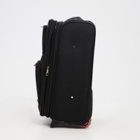 Чемодан малый 33 л (S), отдел на молнии, с расширением, кодовый замок, 3 колеса, 2 наружных кармана, цвет чёрный Чемодан малый 33 л (S), отдел на молнии, с расширением, кодовый замок, 3 колеса, 2 наружных кармана, цвет чёрный