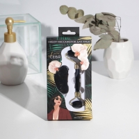 Массажер для лица, гуаша набор &laquo;Люби себя&raquo; 10,5 х 19 см, антраконит