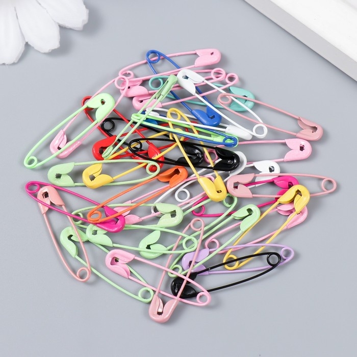 Декор для творчества металл "Булавка" набор 40 шт 3 см