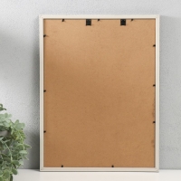 Фоторамка пластик 30х40 см "Черный мрамор с золотой рамкой" 32х42 см