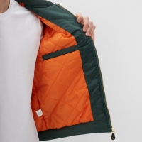 Бомбер мужской на молнии MIST, размер 48, хаки Бомбер мужской на молнии MIST, размер 48, хаки