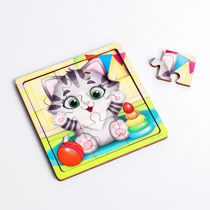 Пазл &laquo;Котёнок&raquo;, 9 деталей