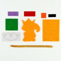 Ёлочная подвеска из фетра своими руками &laquo;Новый год! Бёлочка&raquo;, новогодний набор для творчества