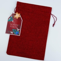 Мешок подарочный «С Новым годом!», 20 х 30 см +/- 1.5 см, Новый год Мешок подарочный «С Новым годом!», 20 х 30 см +/- 1.5 см, Новый год