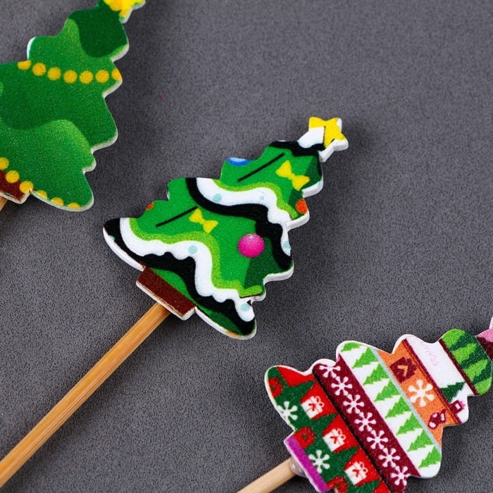 Новый год! Шпажки «Ёлочки», в наборе 6 шт. Новый год! Шпажки «Ёлочки», в наборе 6 шт.