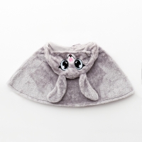 Карнавальная накидка &laquo;Шустрый Зайчик&raquo;, рост 104-128 см, серый