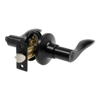 Защелка (мод.3187), межкомнатная, фиксатор, цвет матовый черный Защелка (мод.3187), межкомнатная, фиксатор, цвет матовый черный