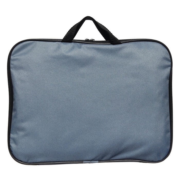 Папка с ручками текстильная А4, 350 х 270 х 20 мм, Calligrata Папка с ручками текстильная А4, 350 х 270 х 20 мм, Calligrata "Офис", нейлон 600D, двуцветный кант, серая