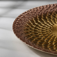 Блюдо «Барокко», d=28 см, цвет золотой с розовым Блюдо «Барокко», d=28 см, цвет золотой с розовым