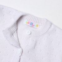 Жакет детский, цвет белый, рост 68-74 см