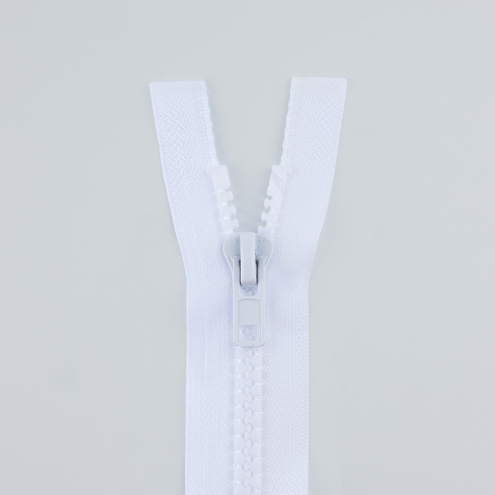 Молния &laquo;Трактор&raquo;, №8, разъёмная, замок автомат, 90 см, цвет белый