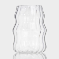 Стаканы &laquo;Леон&raquo;, 500 мл, 9&times;12 см, набор 2 шт, стекло, прозрачные